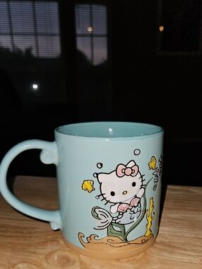 Hello Kitty Blue Sky Light Blue Mermaid Ceramic Mug
